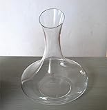 KUKI Oblique Mund Topf 1500ML/Glasdekanter Wein-Dekanter